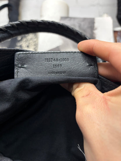 Balenciaga Black/Silver Hardware ‘City’ Bag with Crossbody Strap