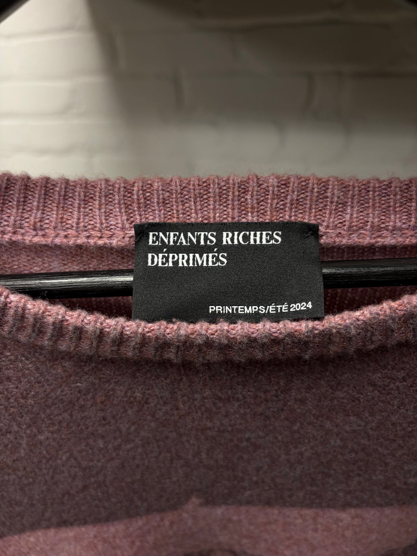 SS2024 Enfants Riches Deprimes ‘Trax Unsound’ Cashmere Music Sweater
