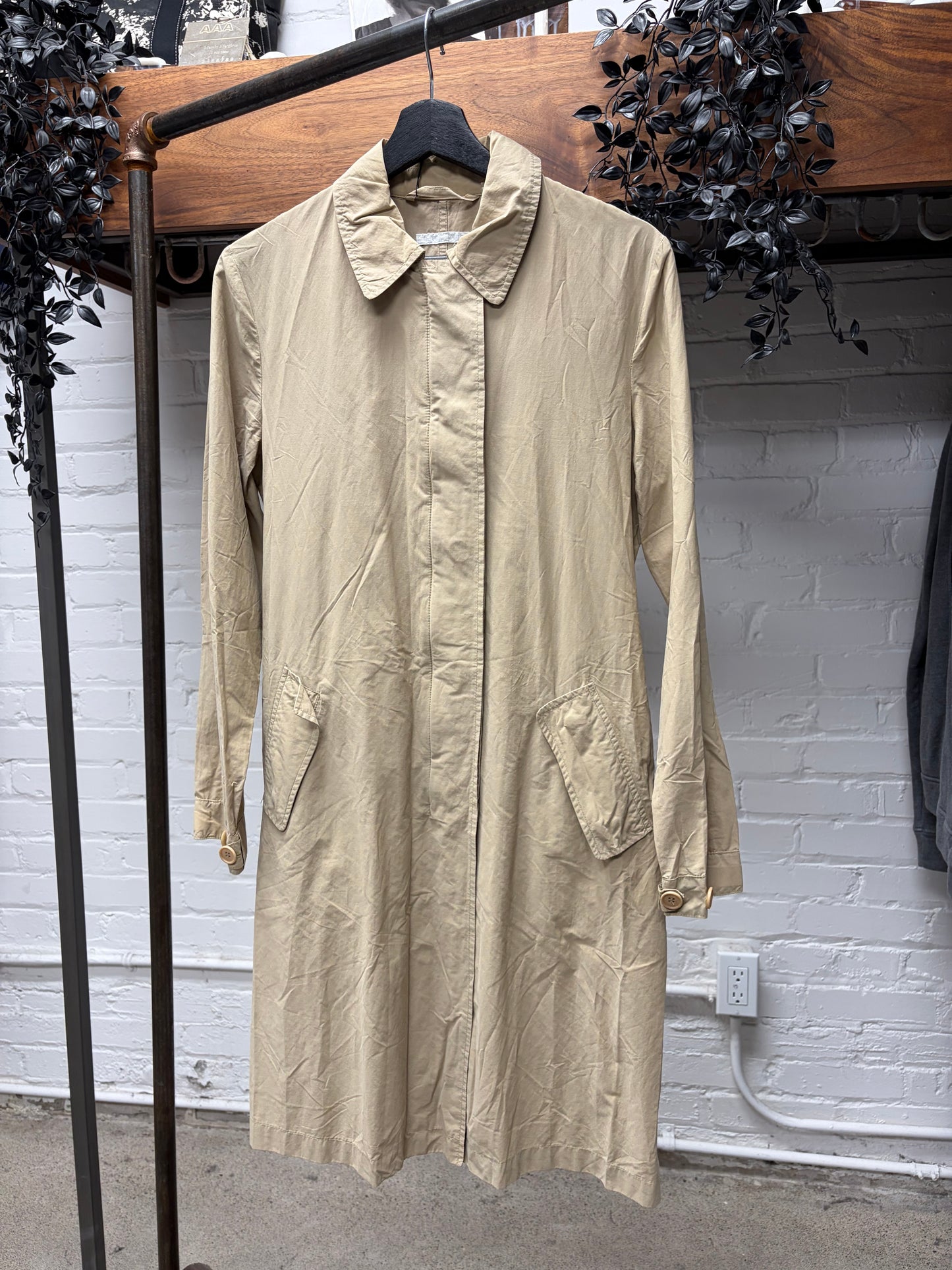 2000s Helmut Lang Backpack Bondage Strap Long Coat