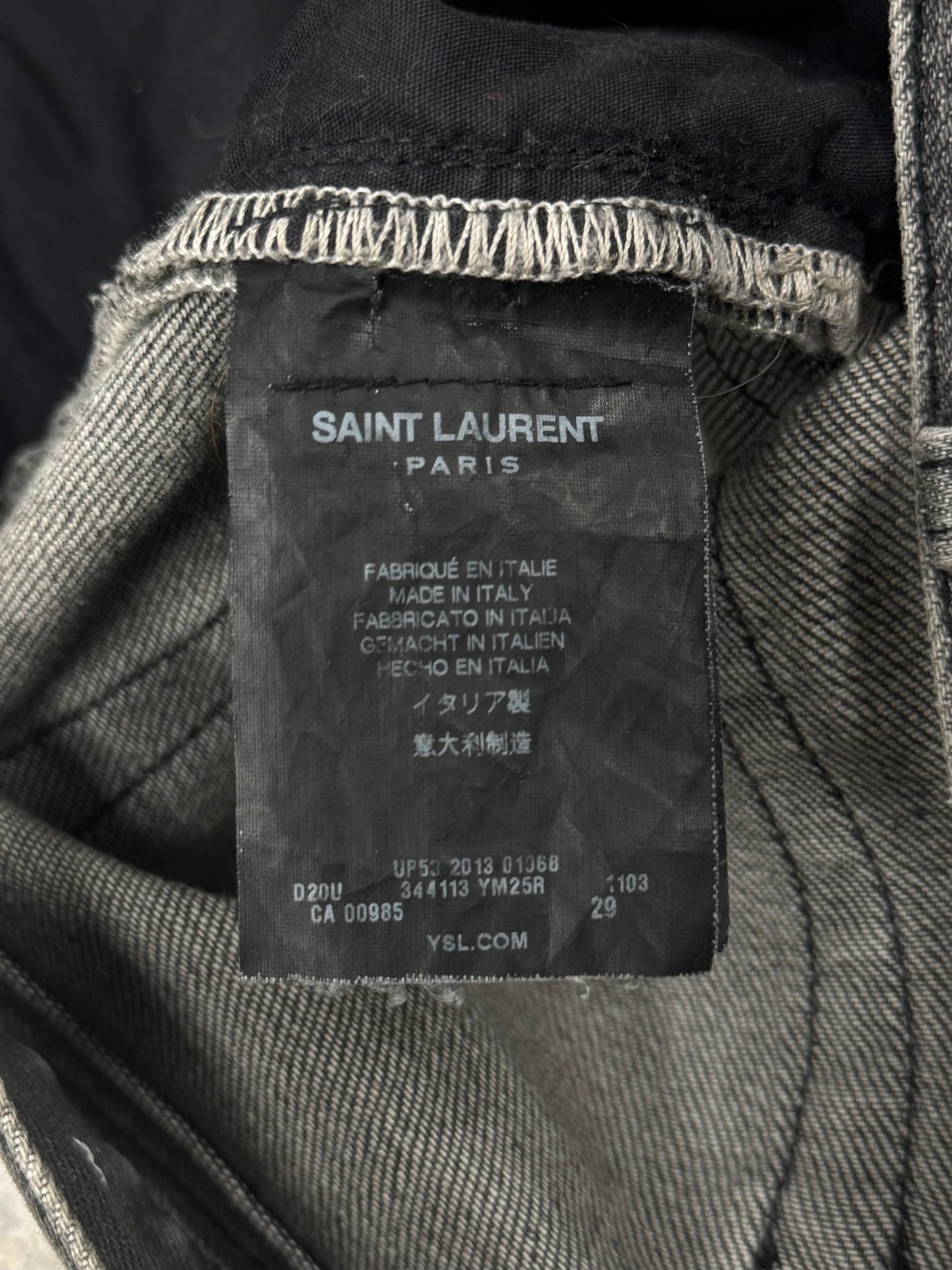 AW2013 Saint Laurent by Hedi Slimane ‘D01’ Skinny Jeans