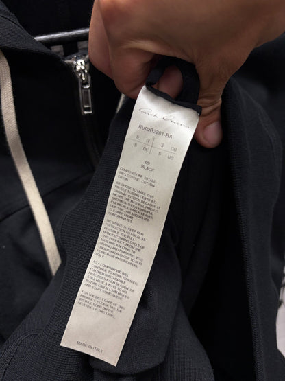 AW2022 Rick Owens ‘Strobe’ Jersey Cotton ‘Windbreaker’ Zip-Up Hoodie
