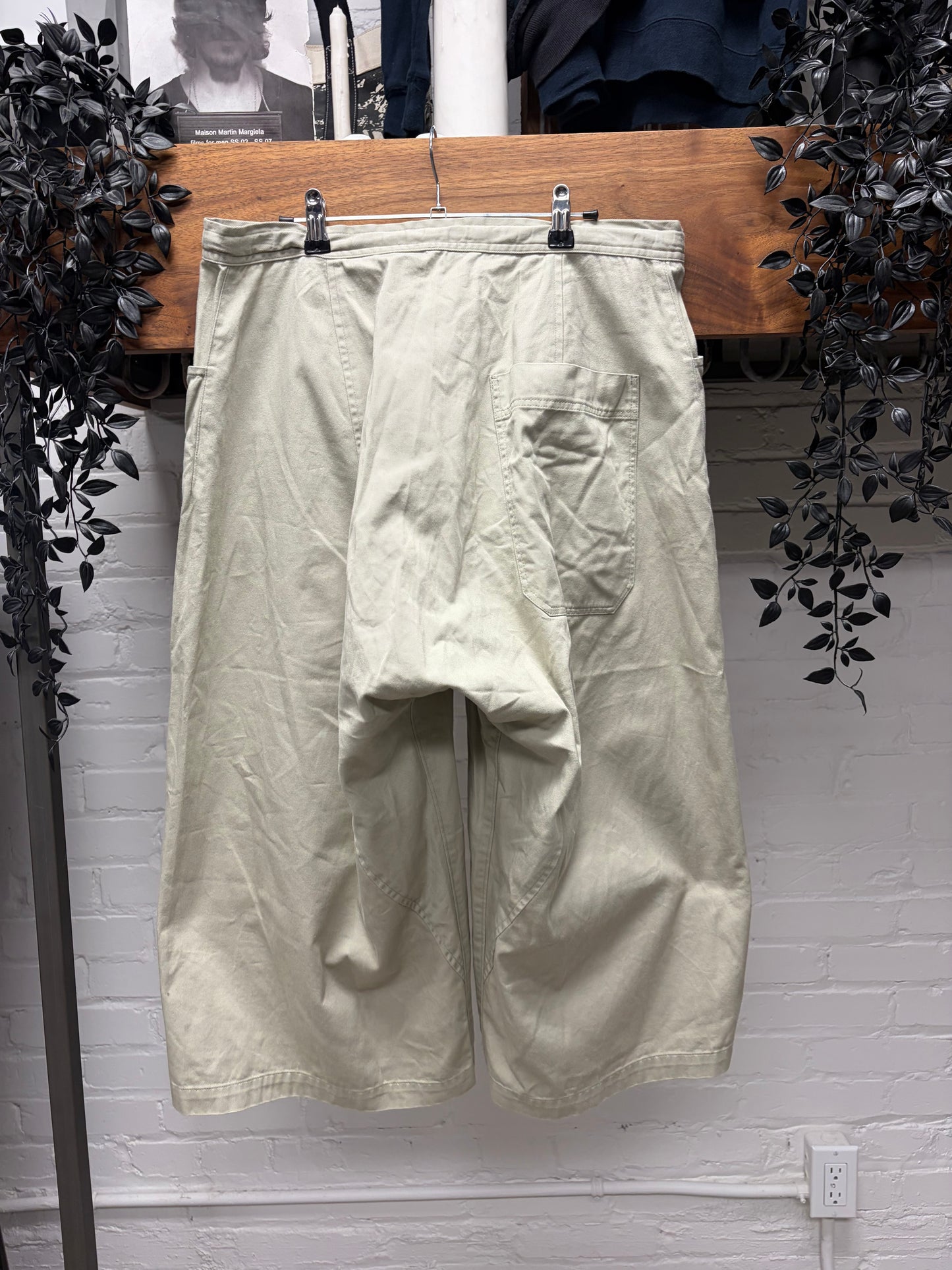 Vintage Yohji Yamamoto ‘Y’s’ Cream Cotton Wide Leg Shorts