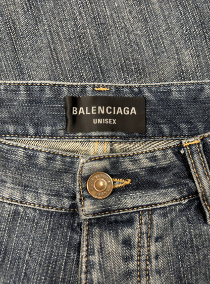 2023 Balenciaga Baggy ‘Slate Blue’ Wide Leg Denim