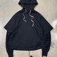 Rick Owens ‘Hustler’ Black Double Layered Hoodie