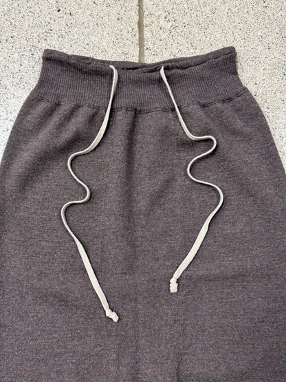 AW2016 Rick Owens ‘Mastadon’ Dust Brown Wool Knit Pod Shorts