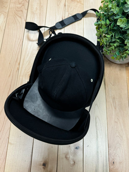 Rick Owens Leather SnapBack Hat and Hard Case Bag