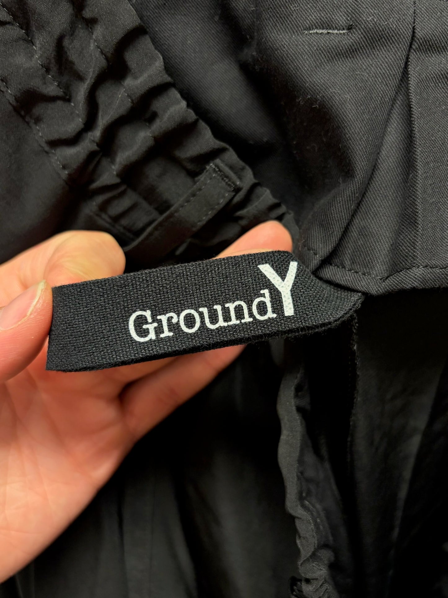 Yohji Yamamoto ‘Ground Y’ Skirted Black Sarousel Trousers