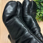 Maison Margiela ‘Tabi’ Black Leather Heeled Platform Boots