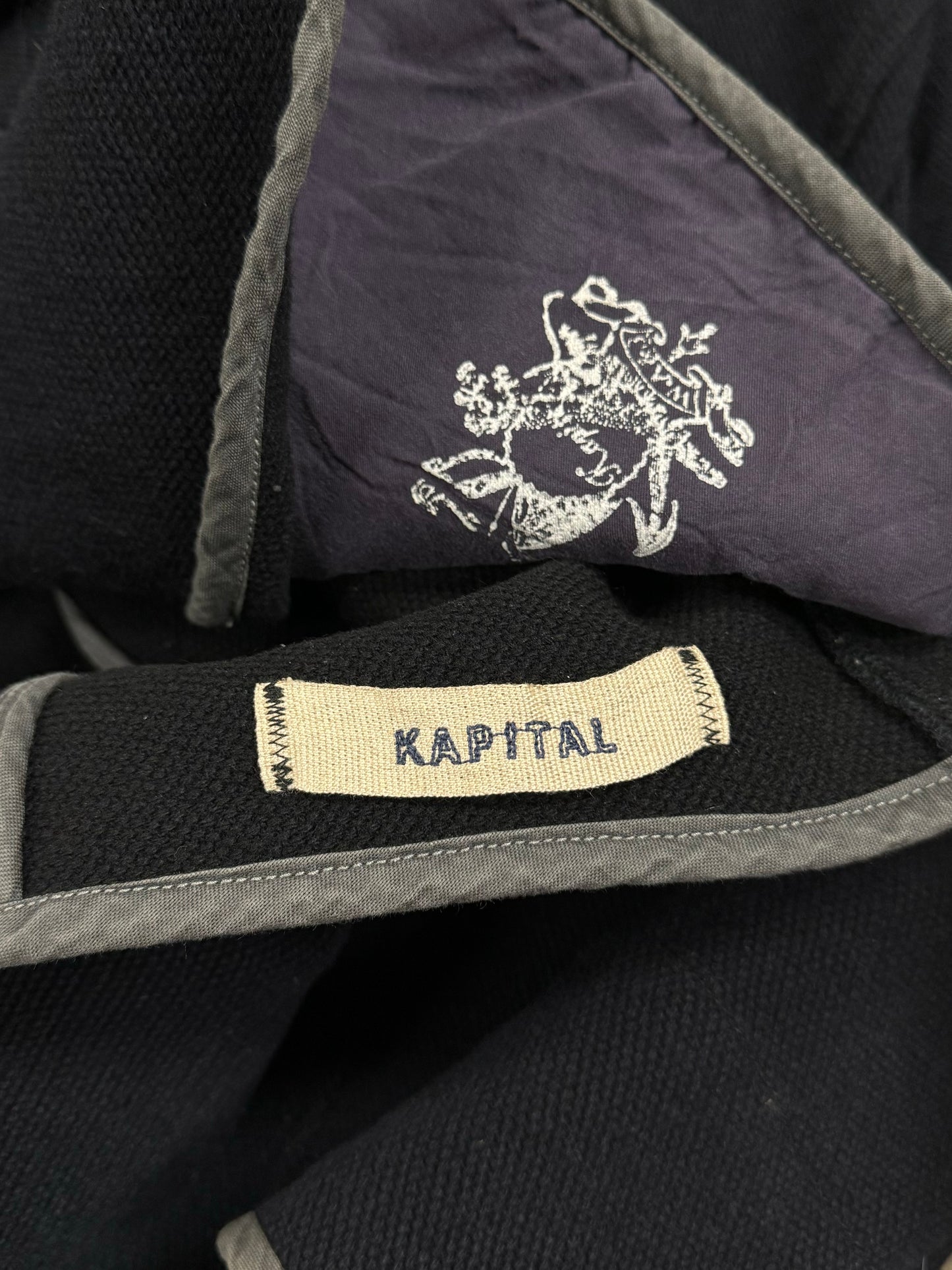 Kapital Double Breasted Naval Wool Peacoat