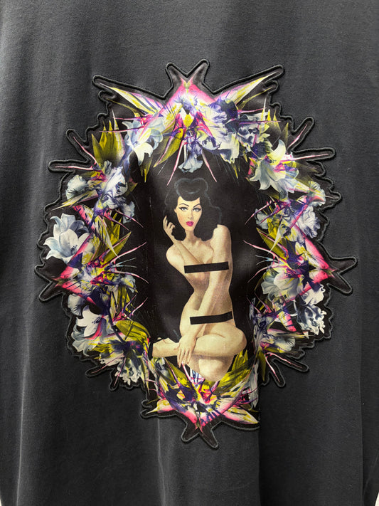SS2012 Givenchy by Ricardo Tisci ‘Birds of Paradise’ Black Graphic T-Shirt