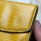 Louis Vuitton Epi Yellow/Purple Leather Cardholder Wallet