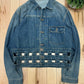 Kapital ‘Windowpane’ Washed Blue Denim Work Jacket