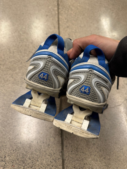 Balenciaga X-Pander Blue/White Spring-Blade Sneakers