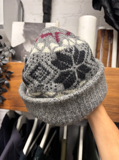 AW2005 Dior Homme by Hedi Slimane ‘In the Morning’ Wool Knit Nordic Patterned Beanie