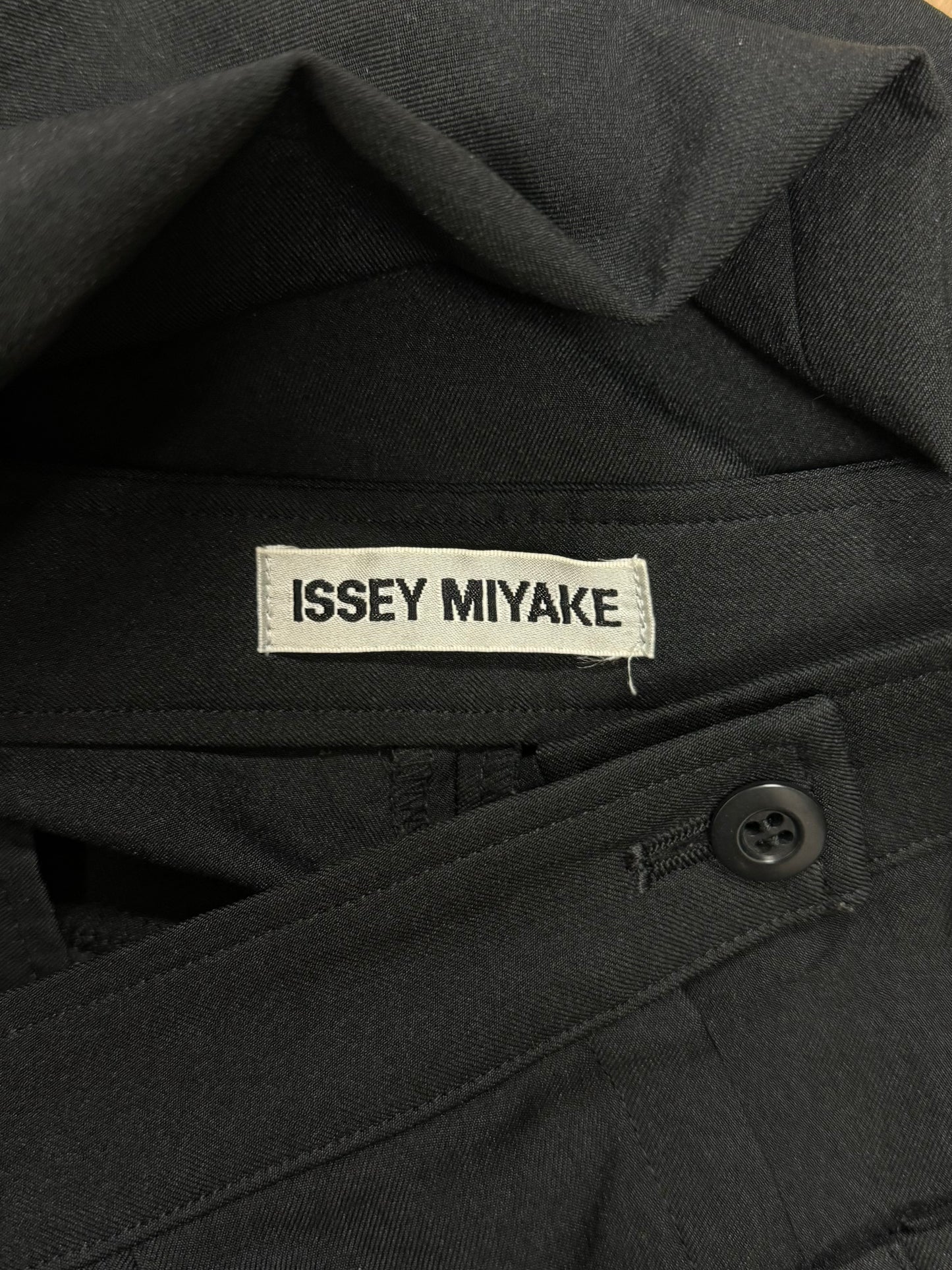 Issey Miyake Black Pleated Skirt Pants