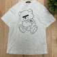 2000s Undercover ‘Skoloct’ Bear White Graphic T-Shirt