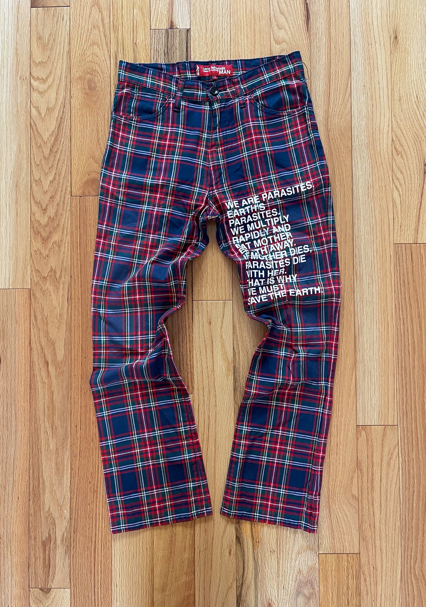 Spring Summer 2002 Junya Watanabe x Levi’s ‘Poem’ Plaid Trousers