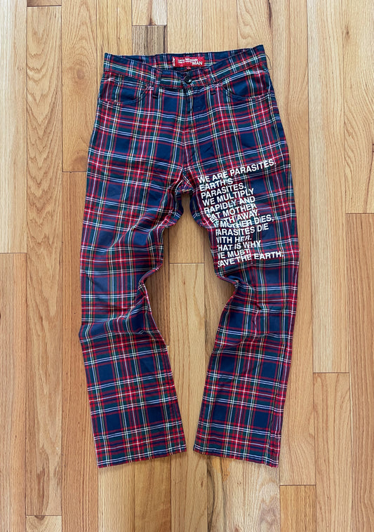 Spring Summer 2002 Junya Watanabe x Levi’s ‘Poem’ Plaid Trousers