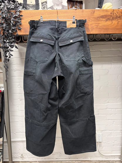 AW2024 Balenciaga ‘Heavyweight Carpenter’ Over-Washed Blue Wide Leg Denim