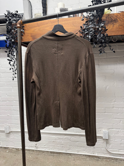 Yohji Yamamoto Y’s Brown Cotton Relaxed Blazer
