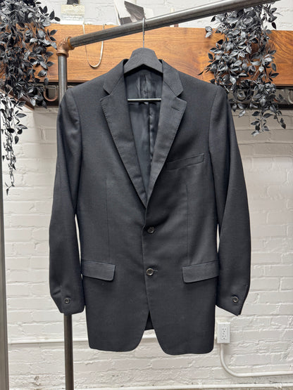 AW1996 Carol Christian Poell ‘0098’ Black ‘Tuxedo Slit’ Wool Blazer