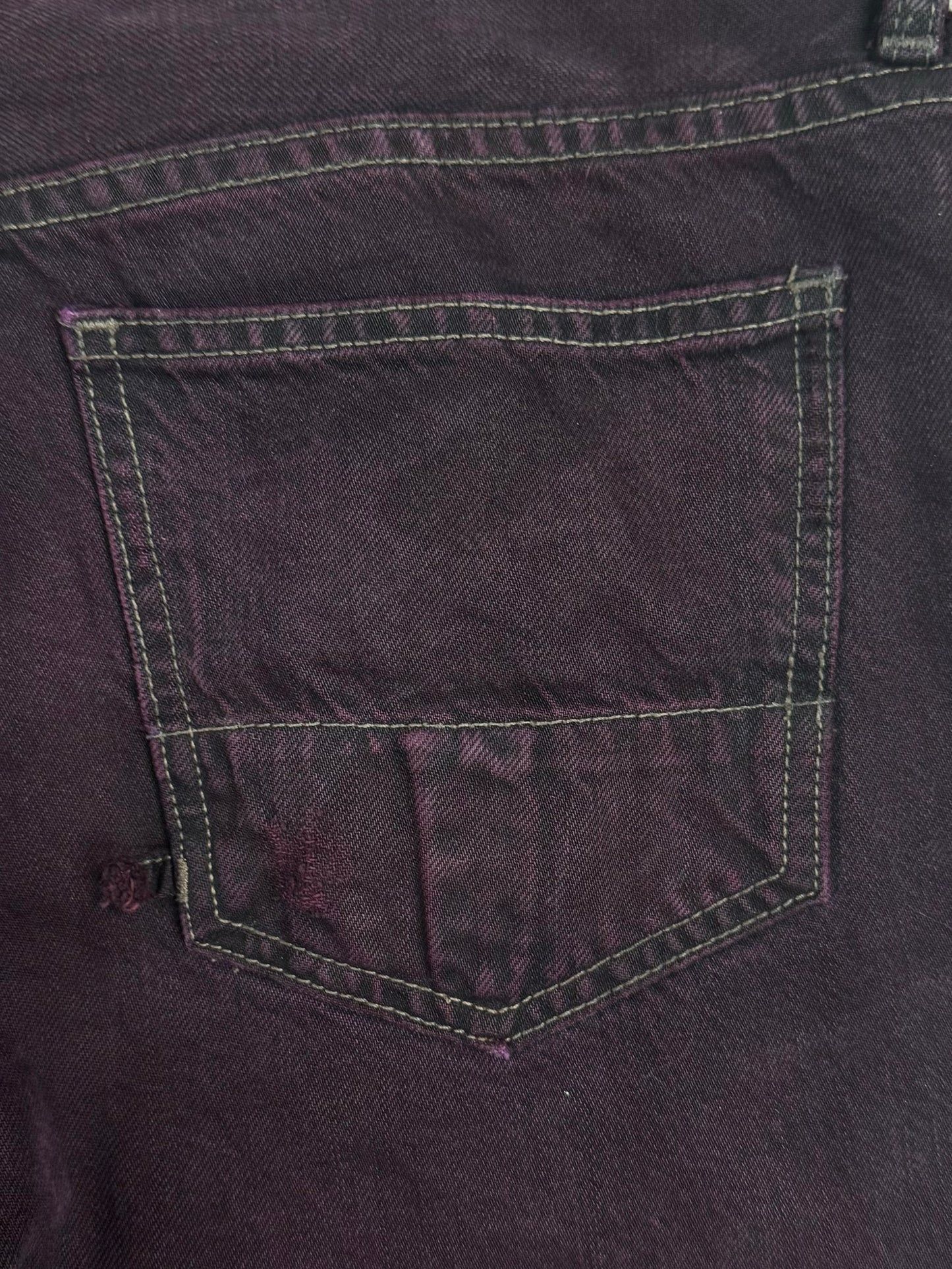 Rick Owens ‘Slab’ Eggplant Dyed Bootcut Denim