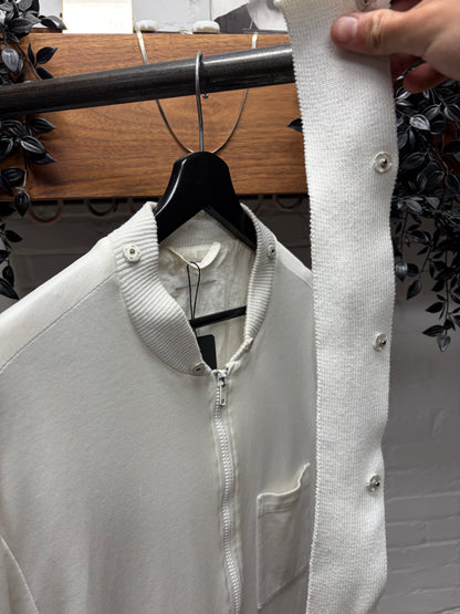 Vintage Helmut Lang ‘Removable Collar’ White Work-Jacket