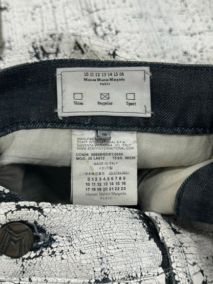 AW2009 Maison Margiela ‘Paint Crack’ Denim
