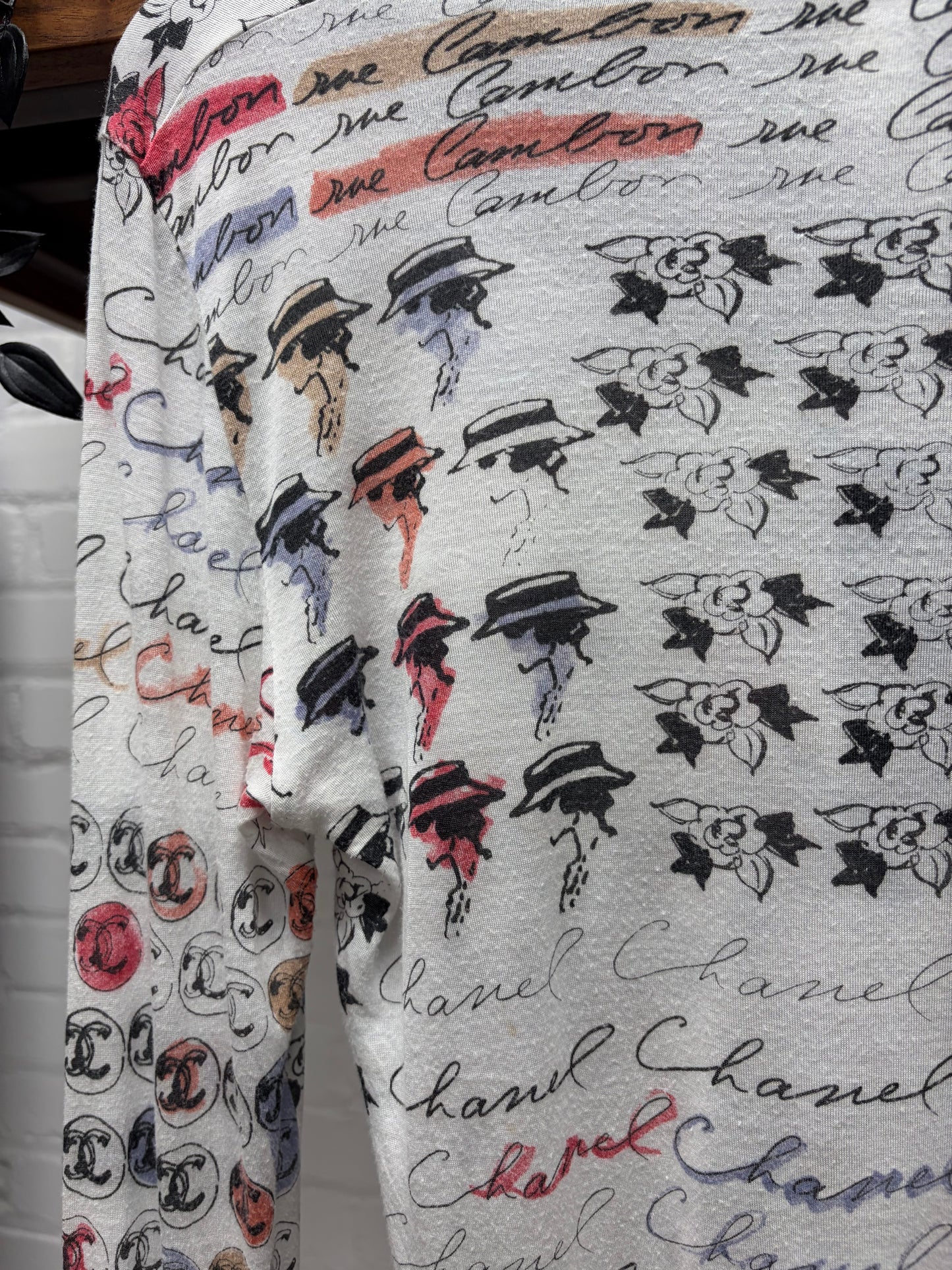 SS2006 Chanel ‘Cruise’ Semi Sheer Silk Long Sleeve Top