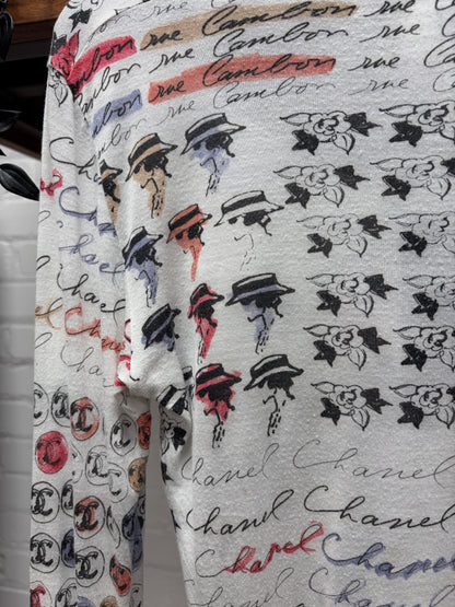 SS2006 Chanel ‘Cruise’ Semi Sheer Silk Long Sleeve Top