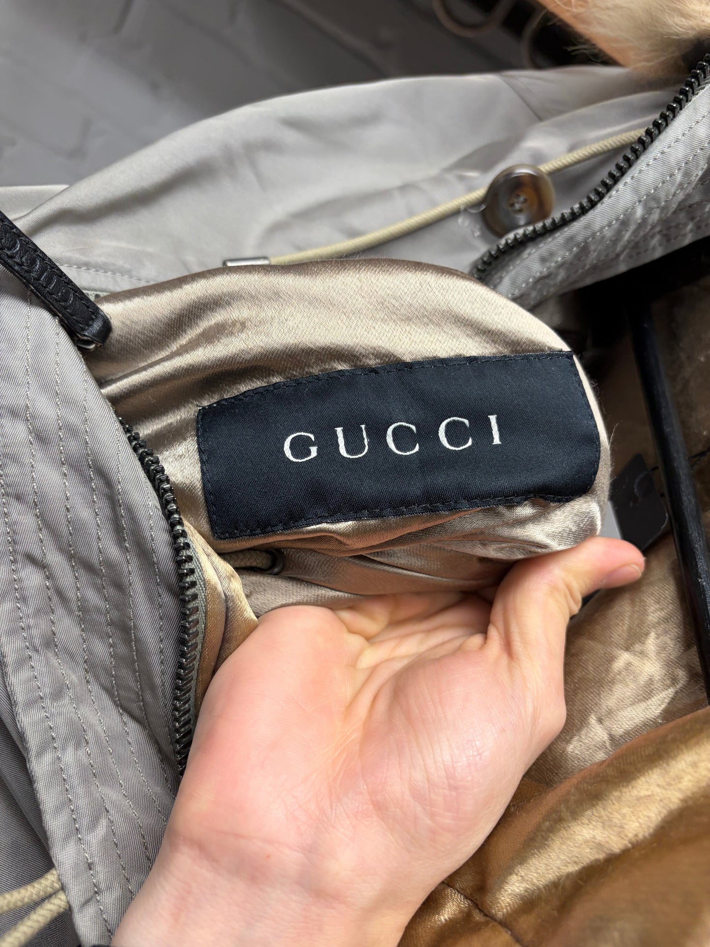 AW1997 Gucci Tom Ford Fur Hooded Parka