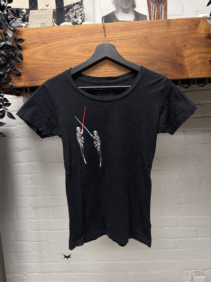 Chrome Hearts ‘Jarvis Skull’ Light Sabres Black Graphic T-Shirt