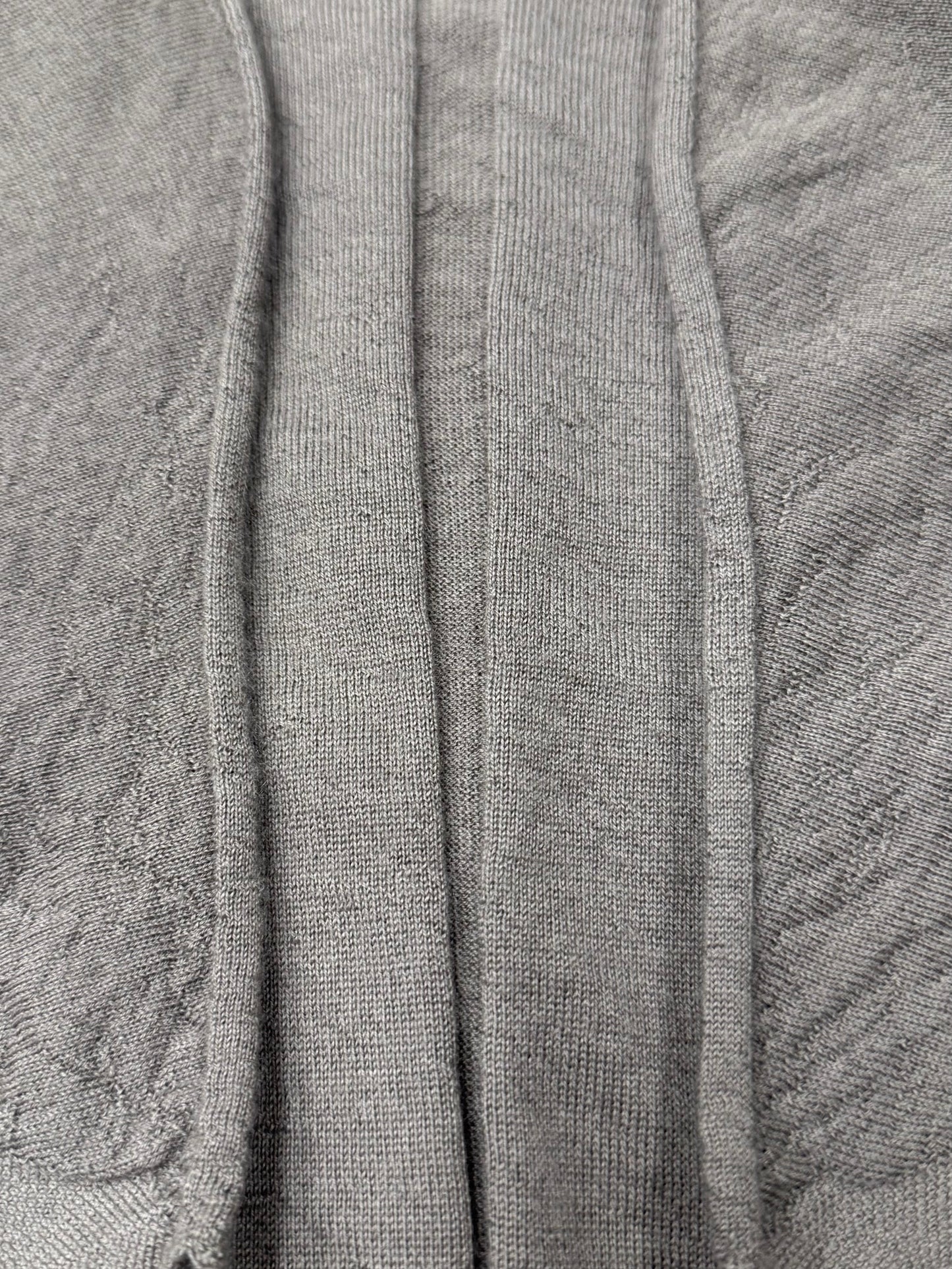 AW2019 Rick Owens ‘Larry’ Cashmere  V-Shape ‘Dust’ Cashmere Top