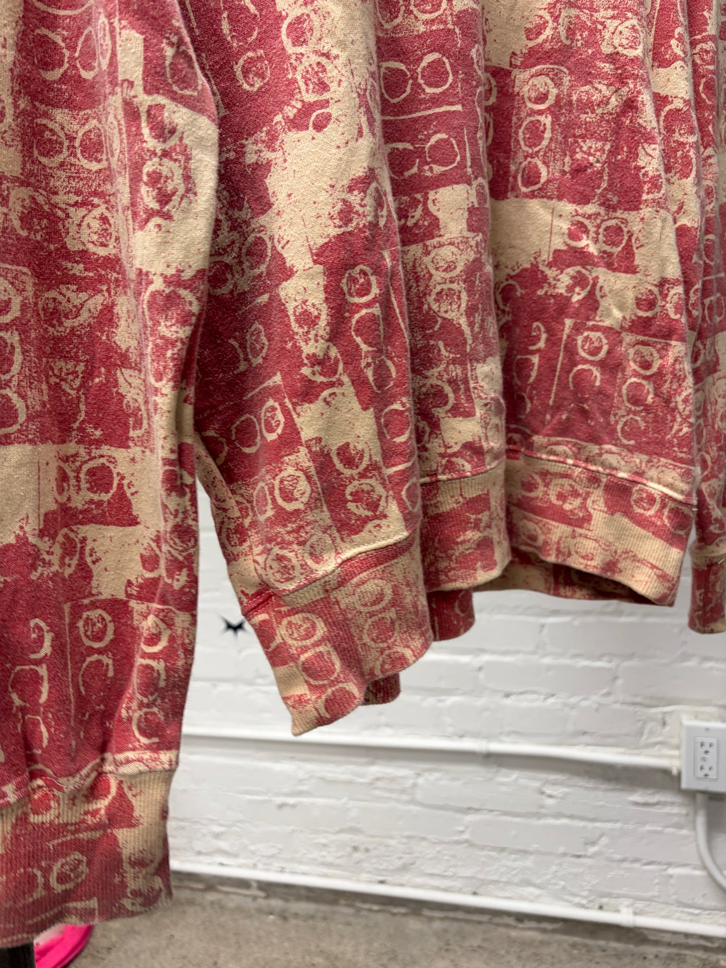 2007 Comme Des Garçons Homme ‘Lego’ Print Red/Sand Sweater