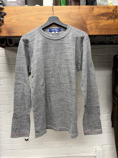 2010 Junya Watanabe Contrast Stitch Heather Grey Long Sleeve Shirt
