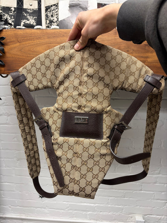 AW2000 Gucci by Tom Ford ‘Guccisima Monogram’ Brown Canvas/Leather Baby Carrier