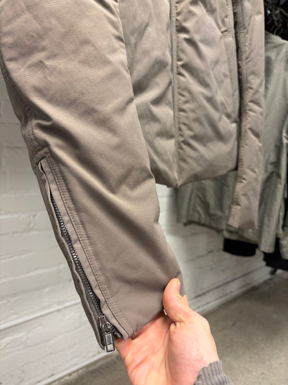 AW2017 Rick Owens ‘Glitter’ Mollino Zip Dust Brown Puffer Jacket