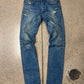 Dior Homme ‘Unaltered’ Distressed Blue Skinny Jeans