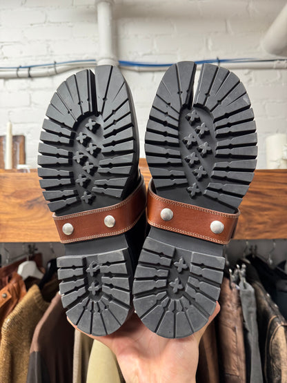 Maison Margiela ‘County’ Tabi Split Toe Leather Combat Boots