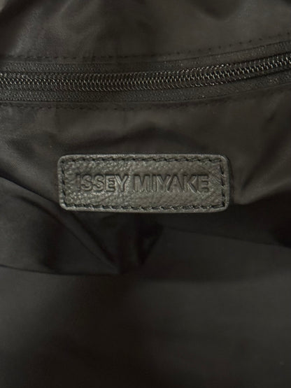 2018 Issey Miyake Leather Accented Nylon Jumbo Shoulder Bag