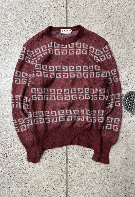 Vintage 90s Givenchy Monogram Wool Sweater