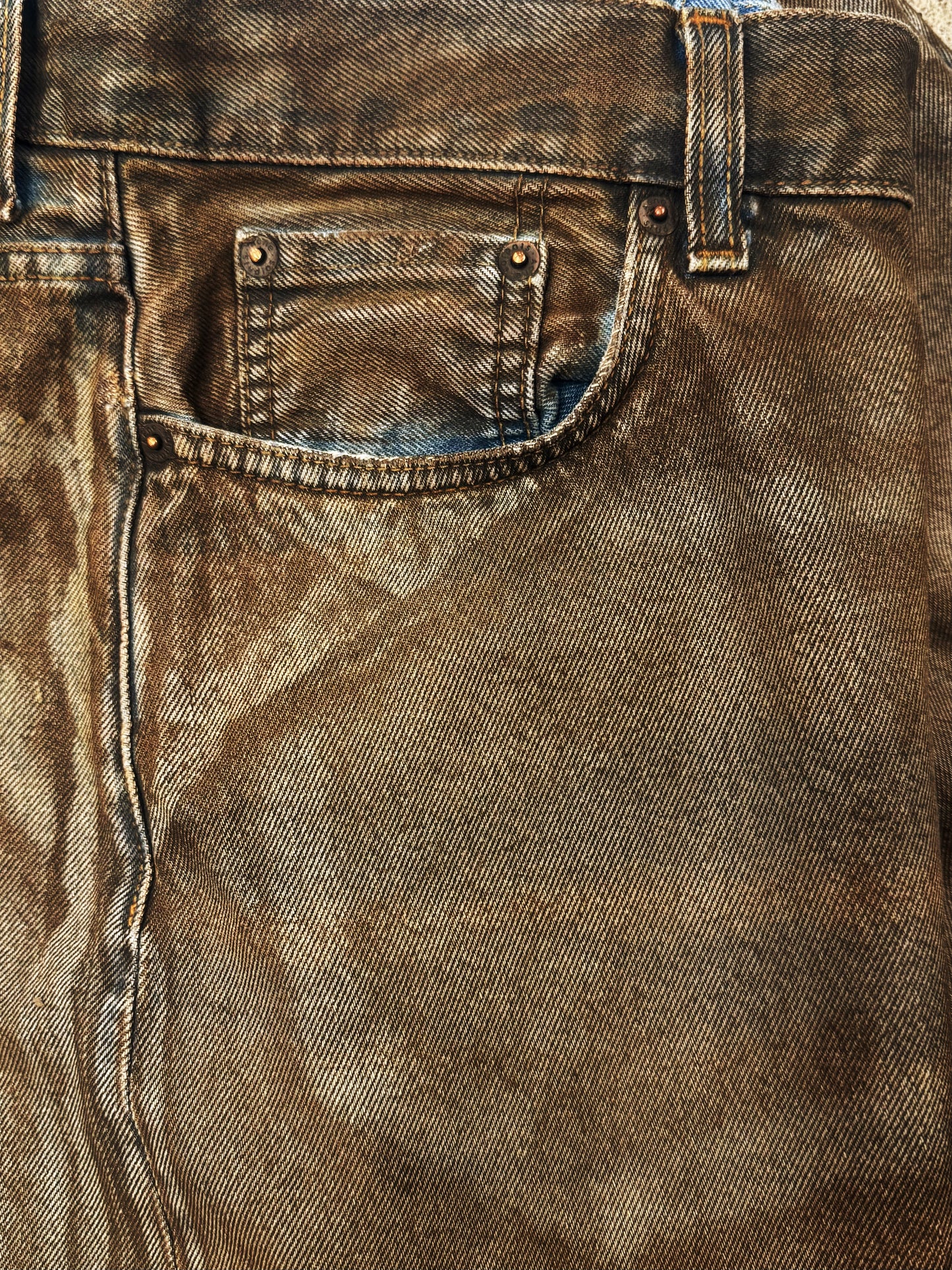 Acne Studios ‘Super Baggy’ Mud Wash Brown Denim