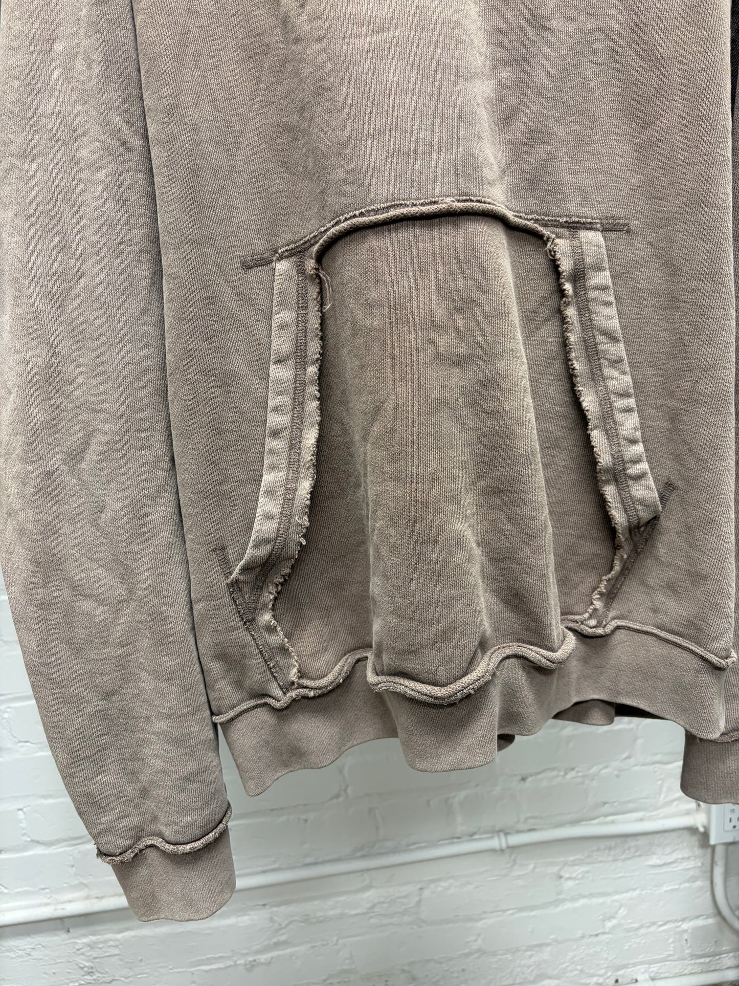 SS2019 Maison Margiela Brown ‘Deconstructed Pocket’ Hoodie