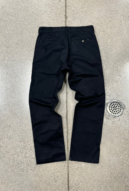 Supreme Straight Leg Black Work Pants