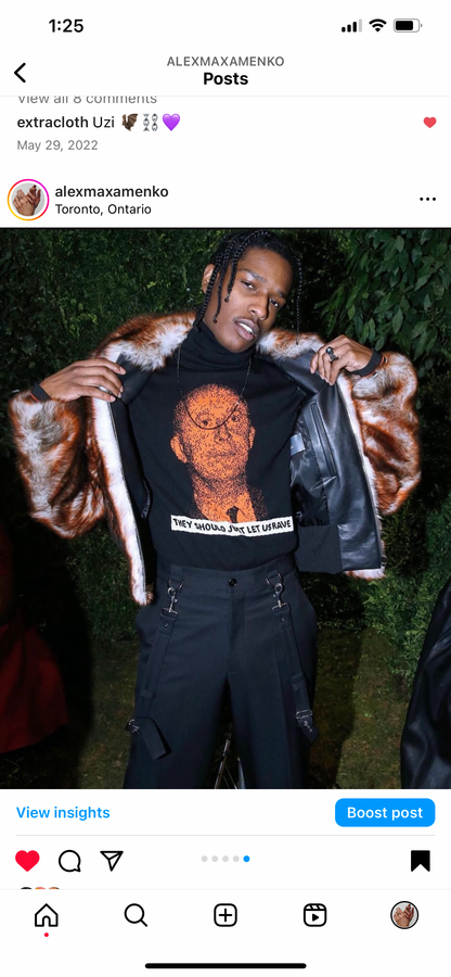 Autumn Winter 2017 Dior Homme ‘They Should Let Us Rave’ Knit Sweater