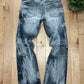 Tornado Mart ‘Smoke Wash’ Grey Flared Denim