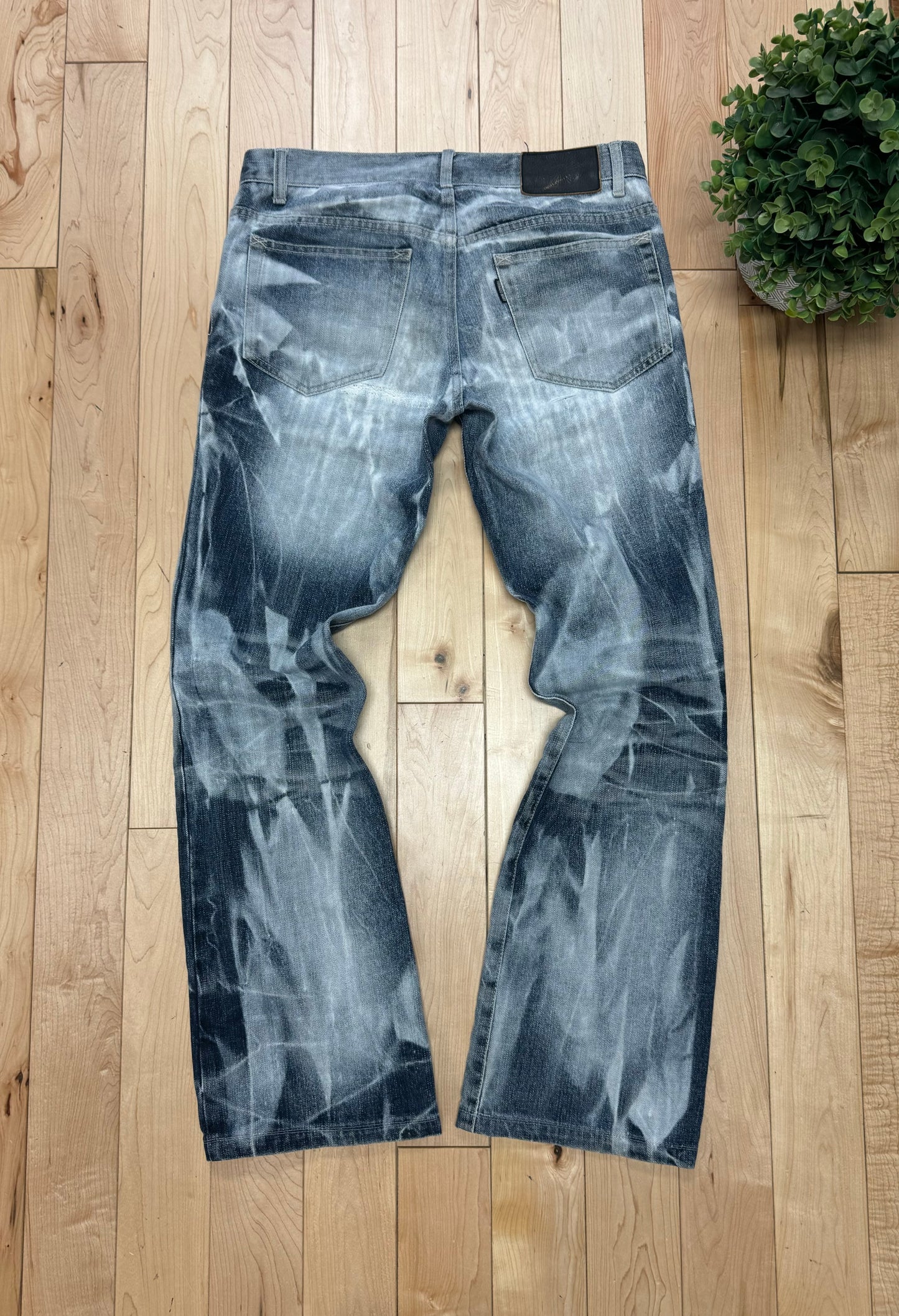 Tornado Mart ‘Smoke Wash’ Grey Flared Denim