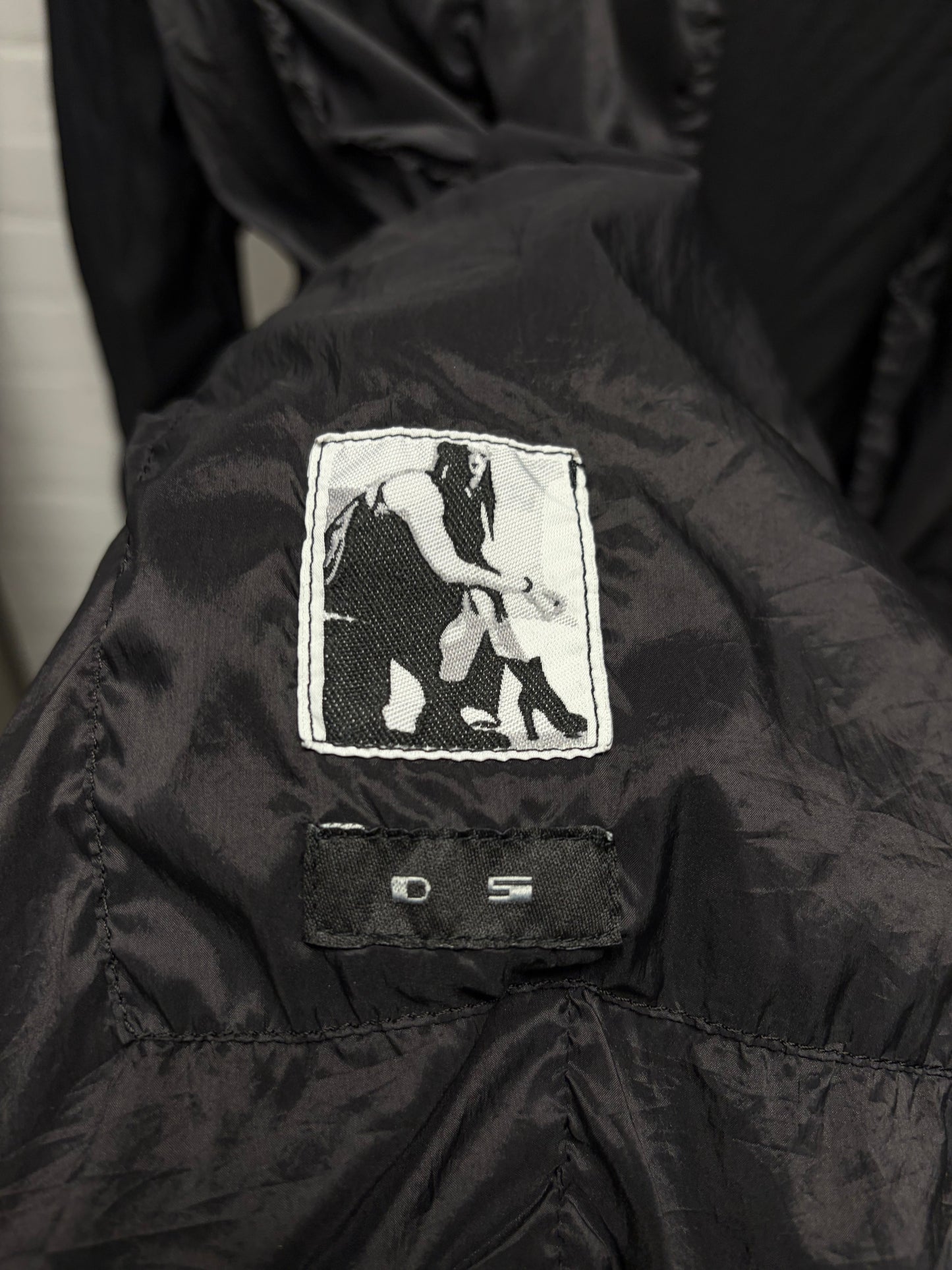 SS2014 Rick Owens ‘Vicious’ Layered Black T-Shirt + Nylon Blazer