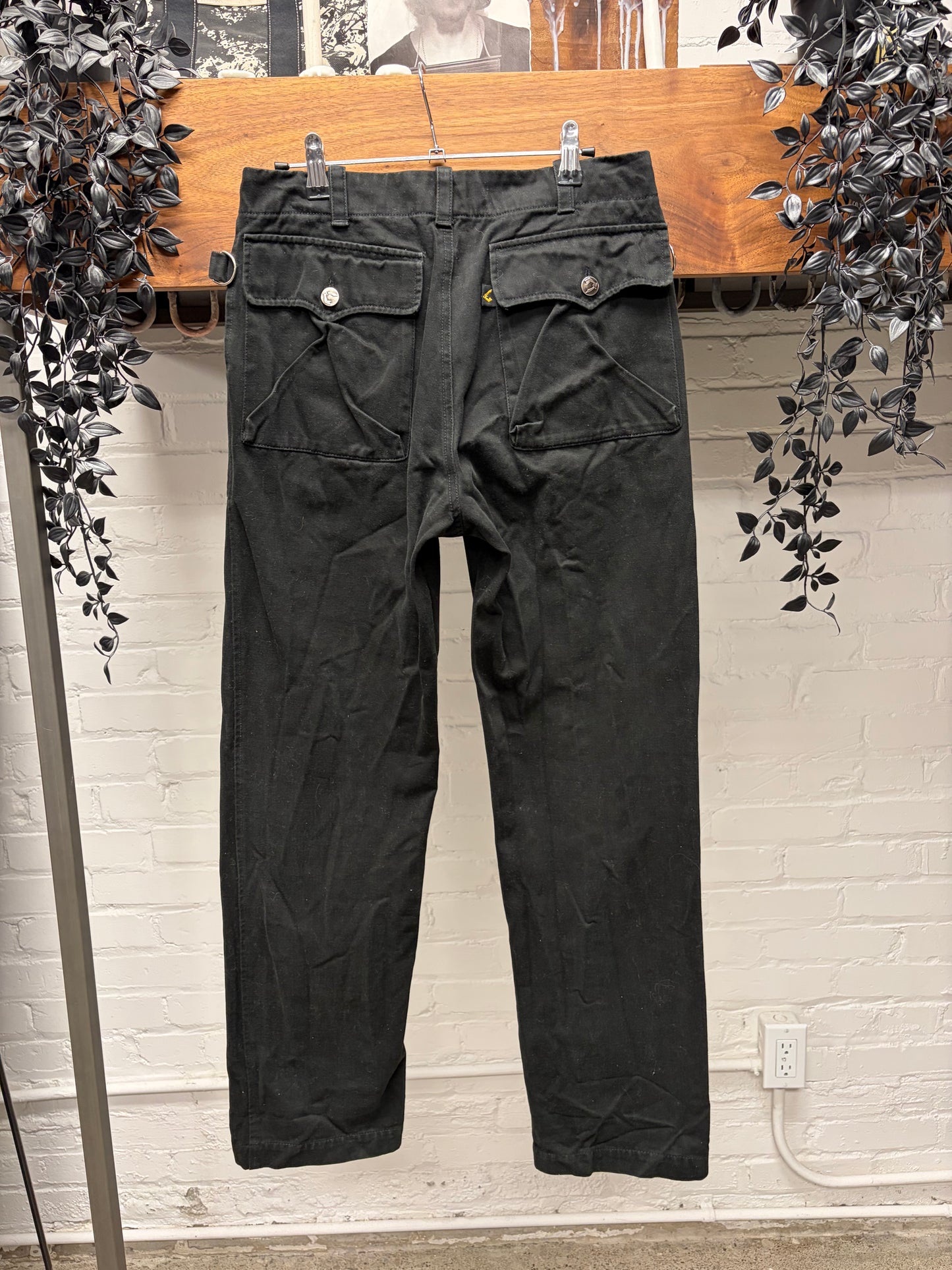 Vivienne Westwood Black ‘D-Ring’ Baker Straight Cut Pants