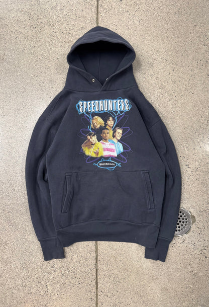 2018 Balenciaga ‘Speedhunters’ Oversized Heavyweight Cotton Hoodie